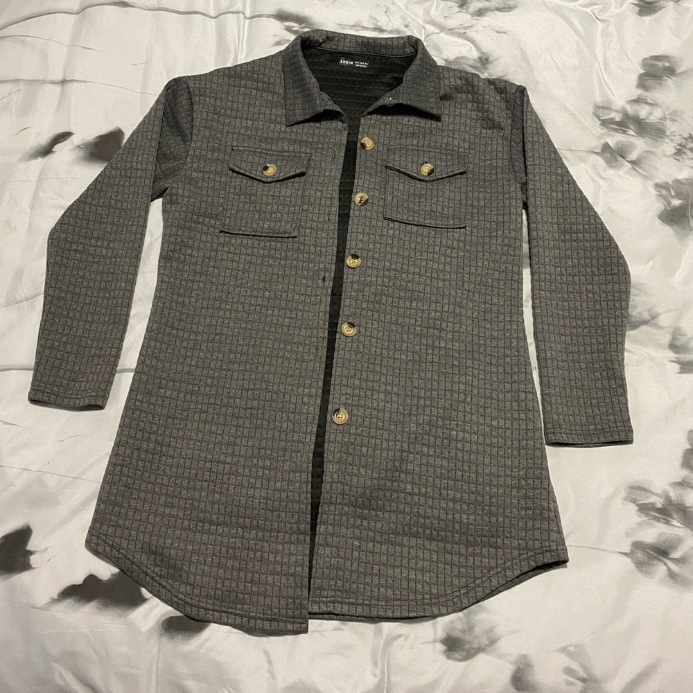 Shein medium textured Shacket